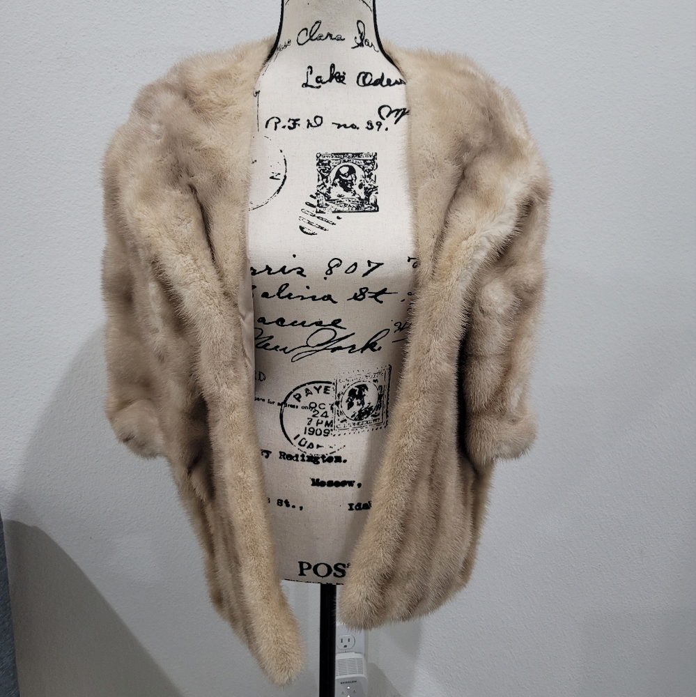 100% Real Fur Shawl